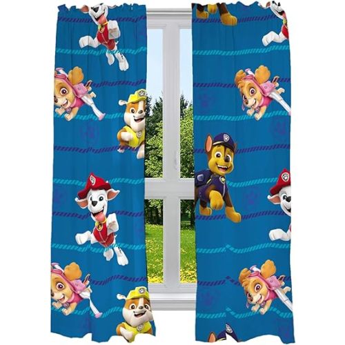 Franco Kids Room Window Curtains Drapes Set, 82 in x 63 in, Paw Patrol