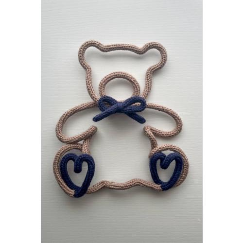 Bear - knit wire sign