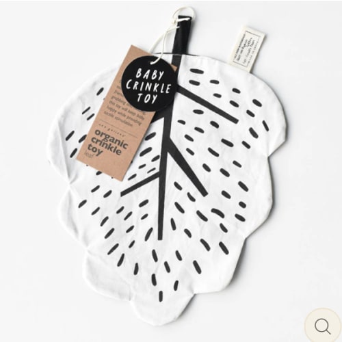 Organic Crinkle Toy - Leaf