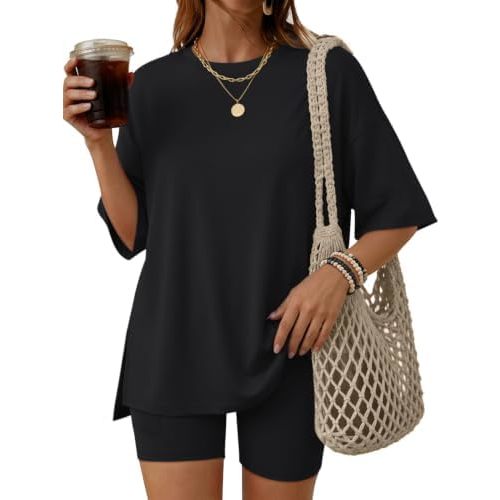 LILLUSORY Womens Lounge Sets 2 Piece Matching Pajamas Summer Outfit 2026