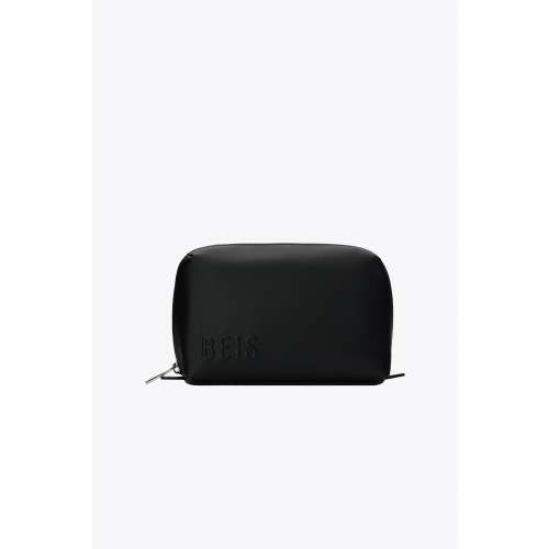 BÉIS 'The Small Cosmetic Pouch' in Black - Small Cosmetic & Makeup Travel Bag in Black