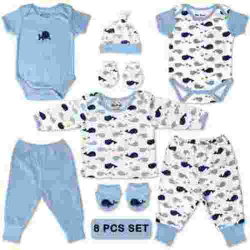 Baby Bright Newborn Essentials Must Have Clothes for Baby Boy, Outfit Gifts for Infant, Baby Shower Gift, 8-Pieces, Size 0-3 Months