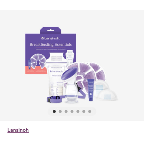 Lansinoh You’ve Got This Breastfeeding Essentials Kit for New Moms, 77-Piece Gift Set with Nursing Pads, Breastmilk Storage Bags, Nipple Cream, Hot & Cold Therapy Packs, and Silicone Breast Pump