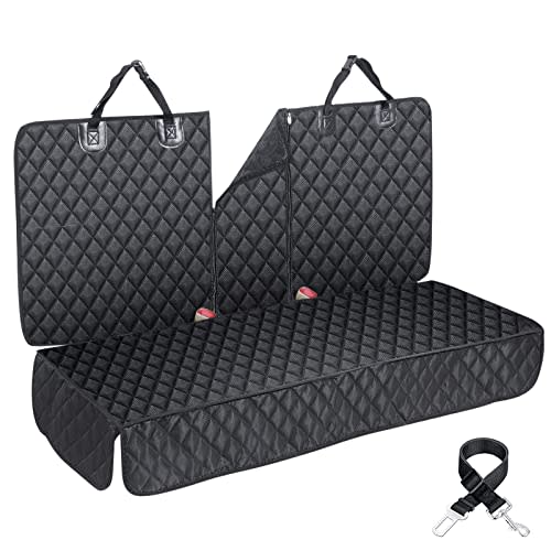 ANOSOSPECIAL Dog Car Seat Cover for Back Seat Cover for Kids ISOFIX Car Seat Protector for Dogs Nonslip Water Proof Universal Fit Dog Car Seat Cover for Truck SUV(Large,Black)