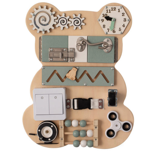 ShpilMaster Wooden Sensory Learning Toddler Busy Board & Reviews | Wayfair