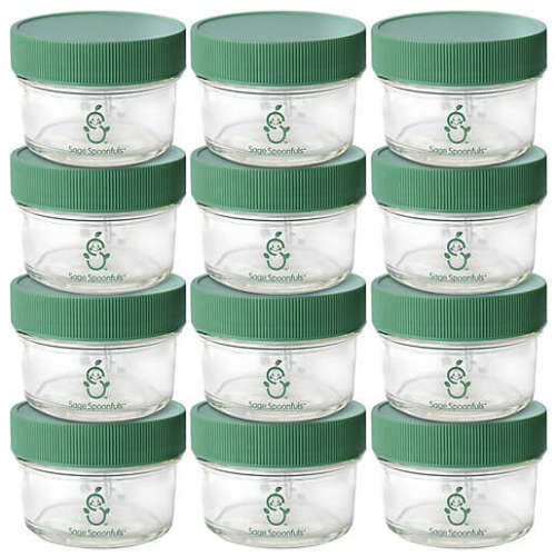 Sage Spoonfuls® Glass Baby Food Jars 4 oz. Food Storage Containers in Clear (Set of 12)Sage Spoonfuls® Glass Baby Food Jars 4 oz. Food Storage Containers in Clear (Set of 12)