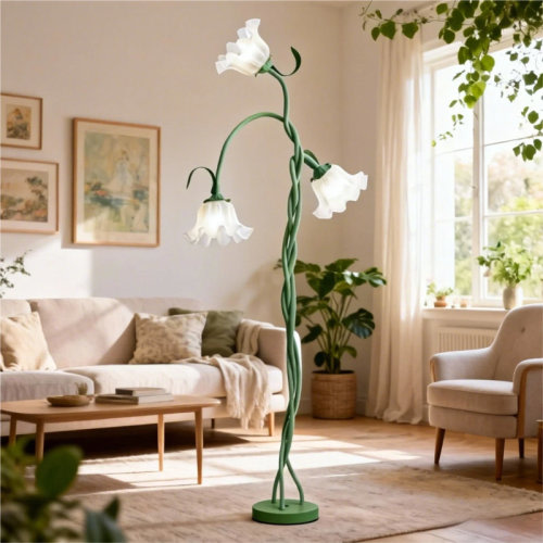 Latitude Run® Flower Floor Lamp, 3 Color Temperatures, Adjustable Flexible Neck For Bedroom Living Room Office & Reviews | Wayfair