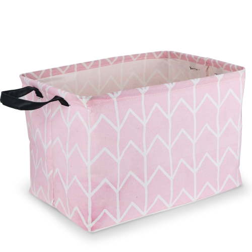ZUEXT Large Laundry Basket, Waterproof, Freestanding Laundry Hamper, Collapsible Tall Clothes Hamper with Extended Handles for Clothes Toys in the Dorm and Family (Pink Plaid)