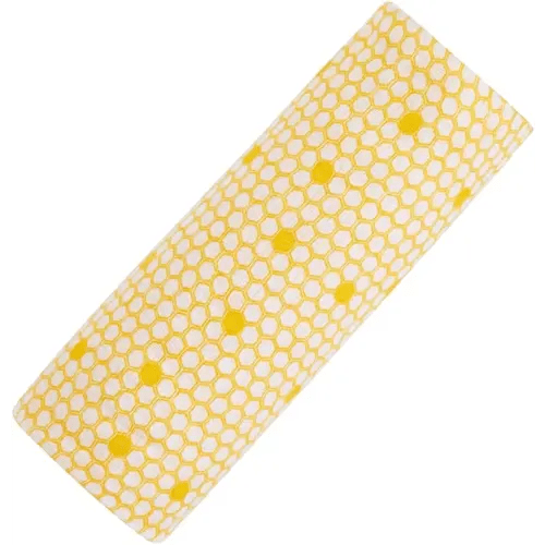 Malabar Baby Eco-Friendly, Hypoallergenic, Swaddle Baby Blanket, 100% Soft Organic Cotton Muslin, 47 X 47 inch, Large Receiving Blanket, Unisex, Single - Perfect (Honey Bee Hive)