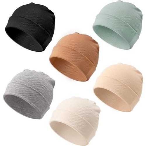 AQOKKA Baby Newborn Hats for Unisex Infant Toddler Soft Beanie Warm Cap Newborn Hospital Hats for Baby Boy Girl 0-24 Months
