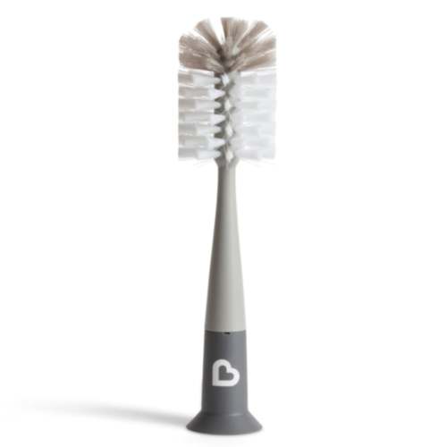 Brosse à Biberon 2-en-1 Ventouse Bristle™ - Gris