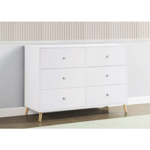 Jordan 6 Drawer Dresser with Interlocking Drawers | Delta Children