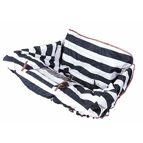 Lumiere Baby Shopping Cart Cover for Baby and Toddler - 2-in-1 Baby High Chair Cover | 360 Full Protection,Patented Roll-in Style Pouch,Universal Fit,Machine Washable. Great Gift Ideas for Mom