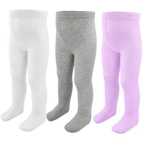Baby Girls Tights Leggings 3 Pack Cotton Thick 0-24 Month Newborn Infant Toddler Stocking Pants