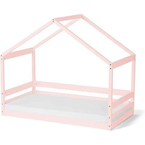 Little Seeds Trellis House Toddler Bed, Rosewater Pink