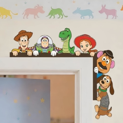 Disney Toy Story Wooden Door Corner Sign, Disney Pixar Door Sign, Toy Story Sign, Disney Home Decor, Kids Room Decoration, Disney Home Gifts