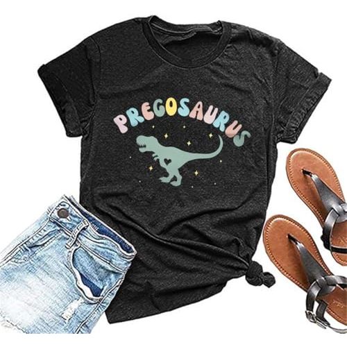 Sun's Out Bumps Out Shirt Women Maternity Pregnancy Funny Saying T-Shirt Summer Short Sleeve Casual Tops Tees