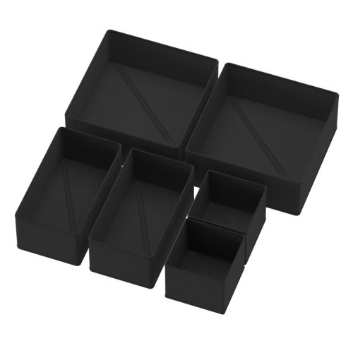 SpaceAid 6-Pack Drawer Organizer Bins for Clothes, Nursery and Closet Storage Dividers for Baby Clothes, Underwear, and Socks | Wayfair