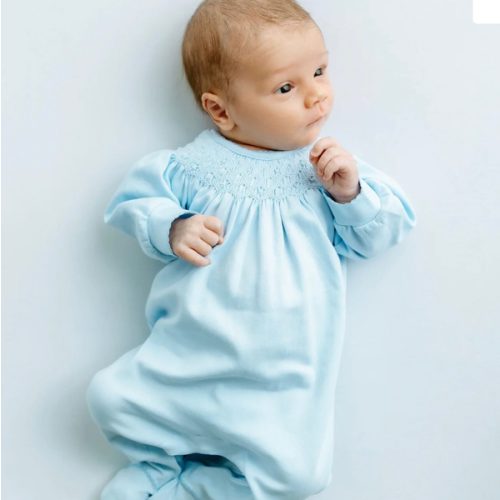 Walker's Classics Bishop Footie - Light Blue – Magnolia Baby