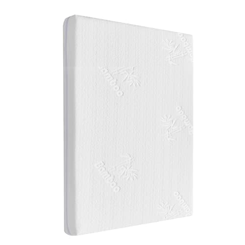 AOHWIDER 36.5x25 Playard Mattress for Trend: 2" Thick Dual Sided Gel Memory Foam Bassinet Mattress Fit for Dream On Me Nest/Zodiak/Zoom Portable, Pamo Babe Deluxe and Baby Trend Playard