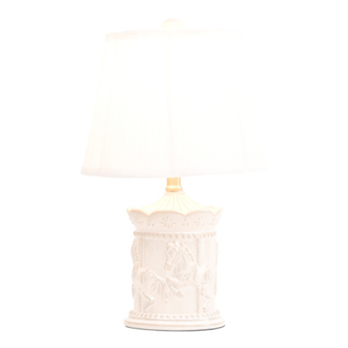 18in Reactive Glaze Carousel Table Lamp With Pleated Shade | Home | T.J.Maxx