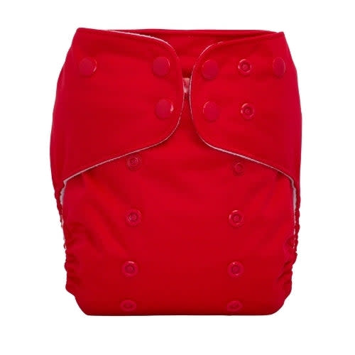 One Size 2 in 1 Cloth DIapers - Red