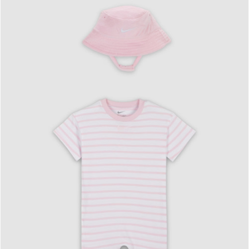 Nike Baby (12-24M) Short Sleeve Romper with Bucket Hat. Nike.com