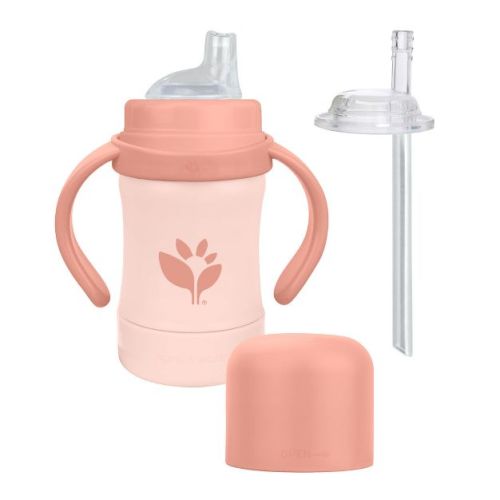 Sprout Ware Sip & Straw 6oz - Grapefruit - 6mo+