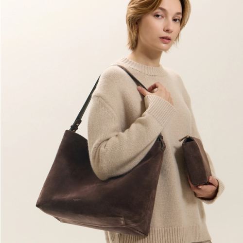 Harlow Suede Midi Diaper Bag