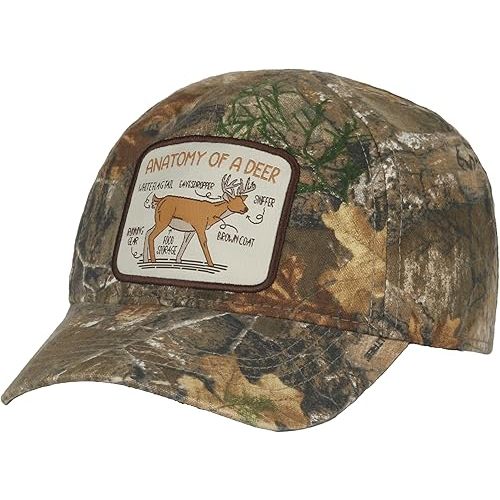 Realtree Toddler Camo Hunting Hat – Kids Adjustable Baseball Cap with Deer Patch, Low Profile, One Size, 52 cm