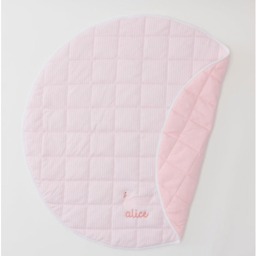 Tummy Time Mat- Light Pink Stripe Mat