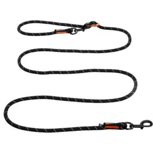 NON-STOP DOGWEAR Rock Adjustable Dog Leash, Black, 2.3-m long, 1/3-in wide - Chewy.com