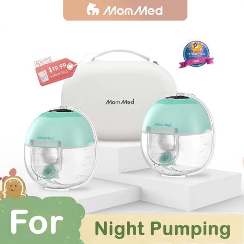 MomMed S33 Luma Double Wearable Breast Pump with Night Light