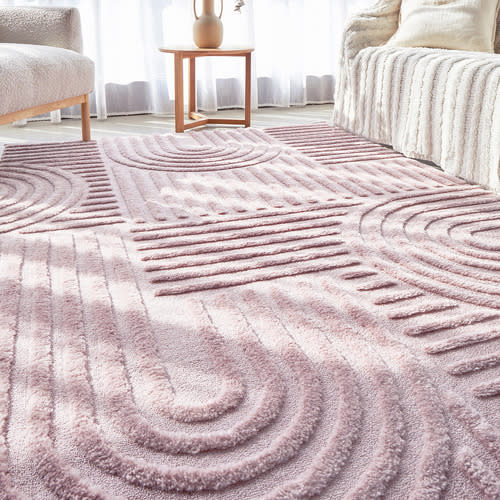 Pink Elowen Contemporary Rug