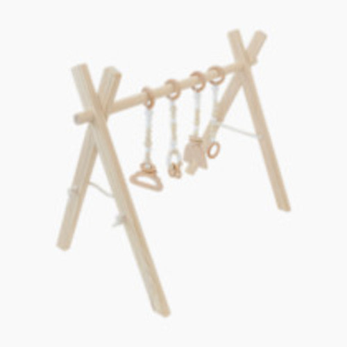 Poppyseed Play Wooden Baby Gym - White
