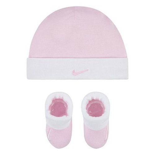 Newborn Baby Nike Swoosh Logo Hat and Booties Set