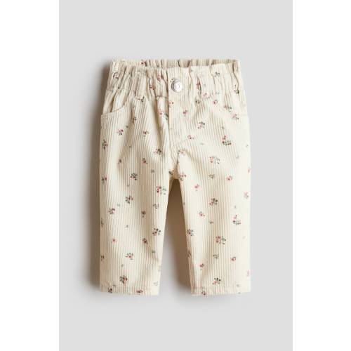 PAPER-BAG CORDUROY PANTS