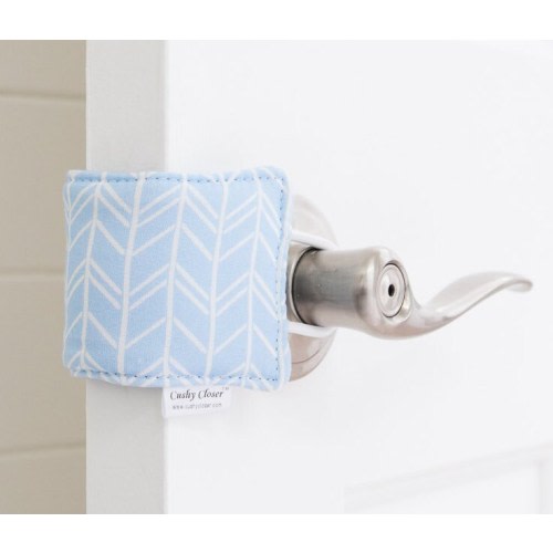 Original Cushy Closer Door Cushion - Birch Blue - Door Silencer - Latch Cover - Baby Safety - Baby Sleep Aid