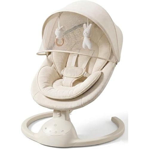 Baby Swing for Newborn, Soothing Music, 5 Speeds, Style 06