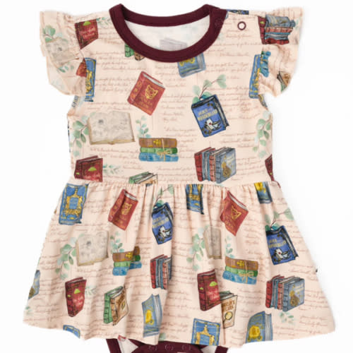 Classic Books Bamboo Flutter Dress – Little Crowns & Capes