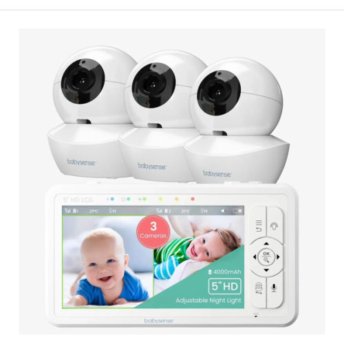 Babysense HD S2: Video Baby Monitor with 3 Cameras | Babysense