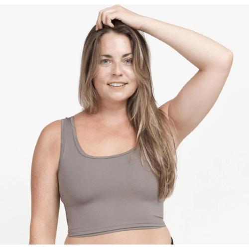 The Larken X Nursing Bra - Stone / M