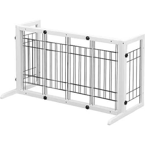 39"-71" Adjustable Freestanding Baby Safety Playpen Fireplace Baby Gate Dog Fences Indoor Pet Gates for Doorways,Stairs,Child,Toddler