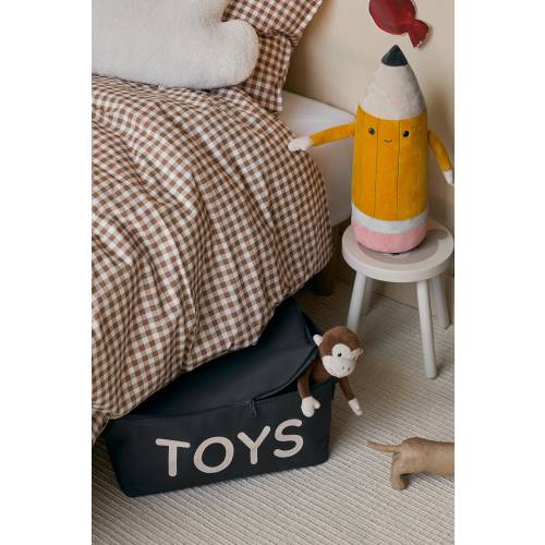 TOY STORAGE BASKET WITH LID