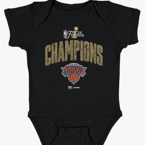 500 LEVEL NBA New York Knicks NBA Finals 2026 Champions Baby Bodysuit