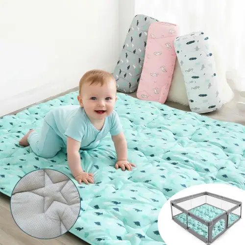 SpringSpirit Baby Play Mat Playpen Mat - Thicker Padded Non-slip - TikTok Shop