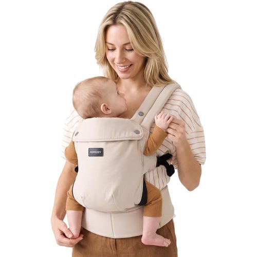 Momcozy PureHug Baby Carrier - Ergonomic, Cozy and Lightweight for 7-45 lbs
