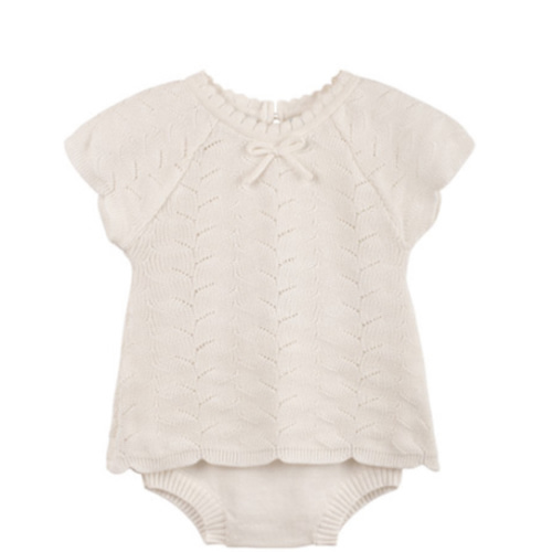 Girls Lacy Knit Set I Baby 2-Piece White Knit Set | Feltman Brothers