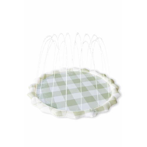 Gingham Splash pad for kids. Toddler splash pad sprinkler toy. 67 inch splash pad for babies