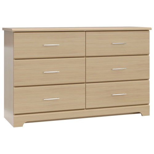 Storkcraft Brookside 6-Drawer Dresser - Driftwood